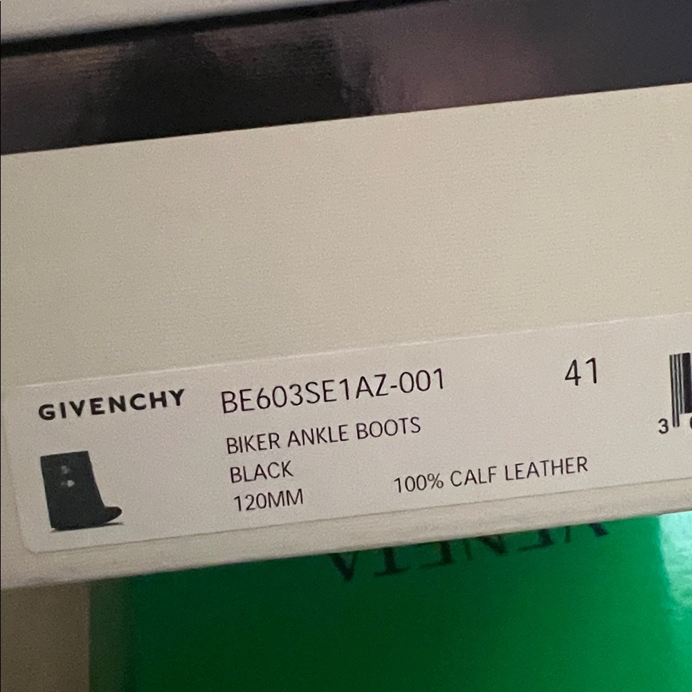 Givenchy Black Leather Ankle Boots